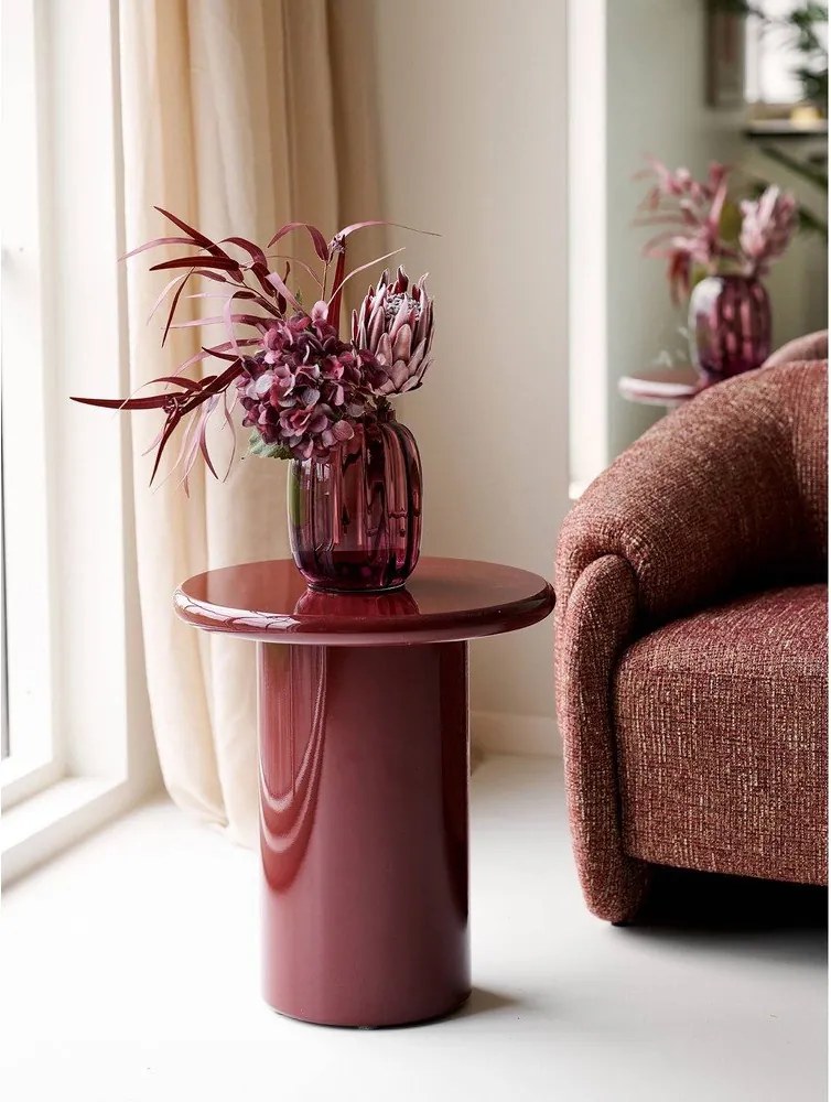 Червена стъклена ръчна изработка ваза (височина 21 cm) – House Nordic