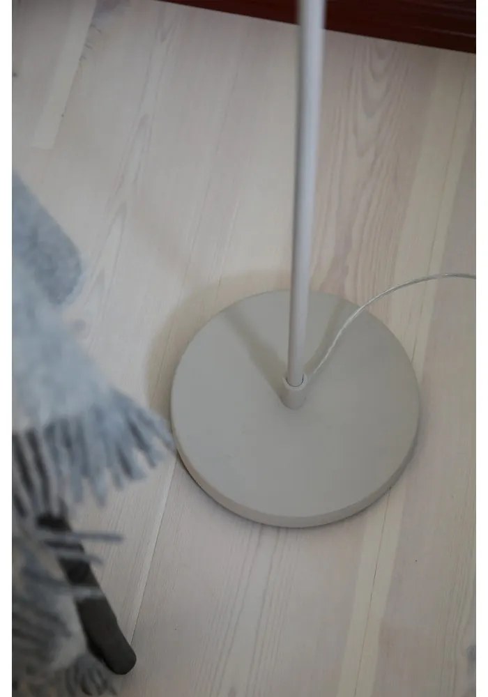 Бежова LED затъмняваща се подова лампа с метален абажур (височина 140 cm) Patro – Markslöjd