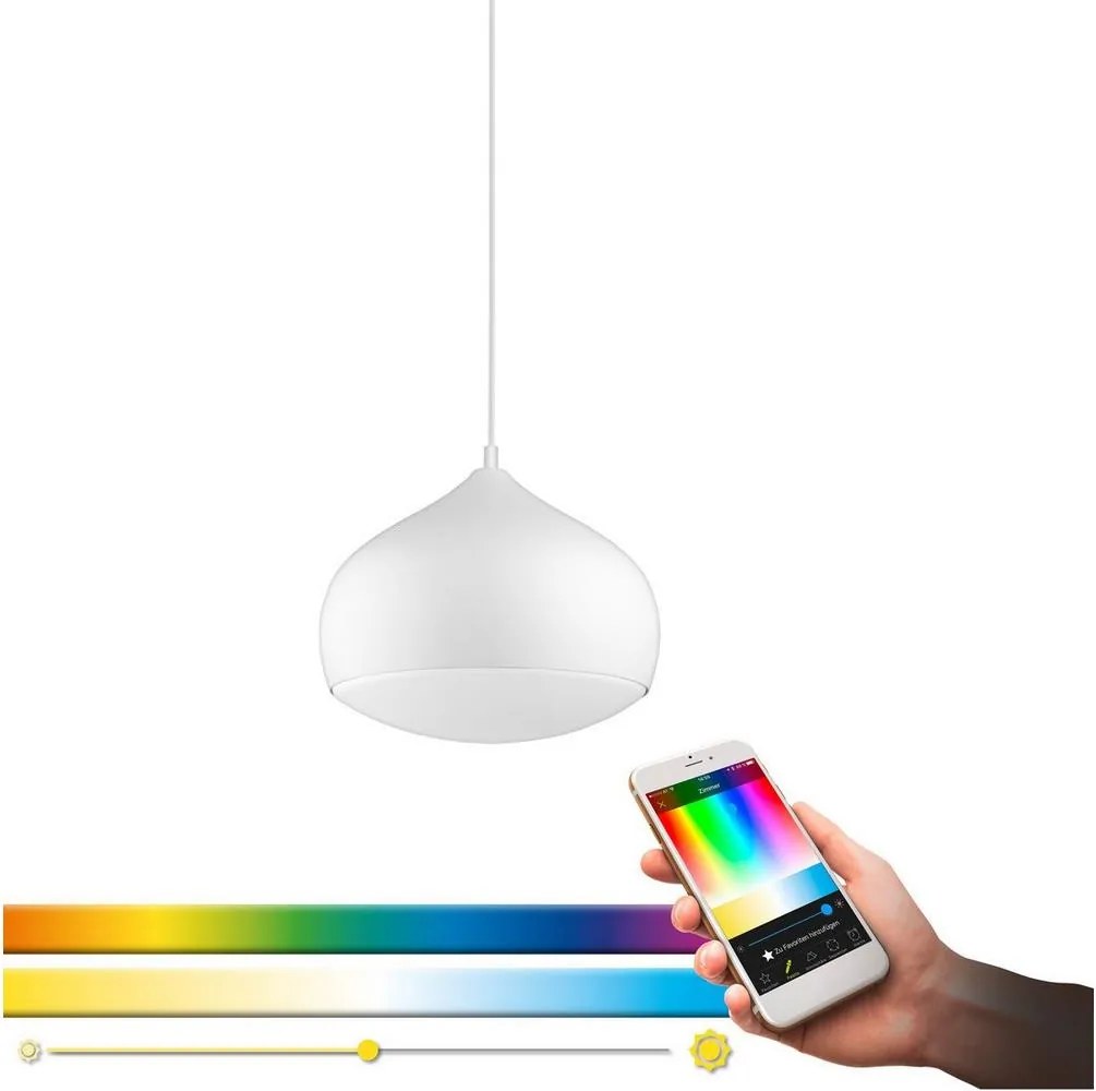 Eglo 98047 - LED RGBW полилей с регулируема яркост, окачен на кабел COMBA-C LED/18W/230V BT