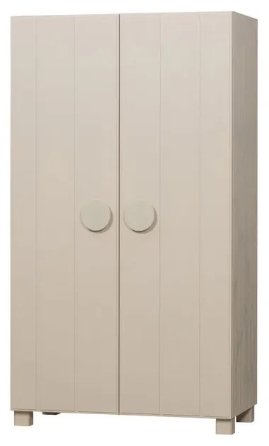 Кремав гардероб от бор 110x200 cm Noah - WOOOD