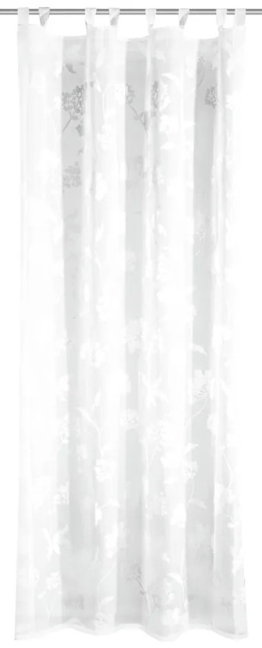 Бяла завеса от воал 135x245 cm Flowers – Sehlbach