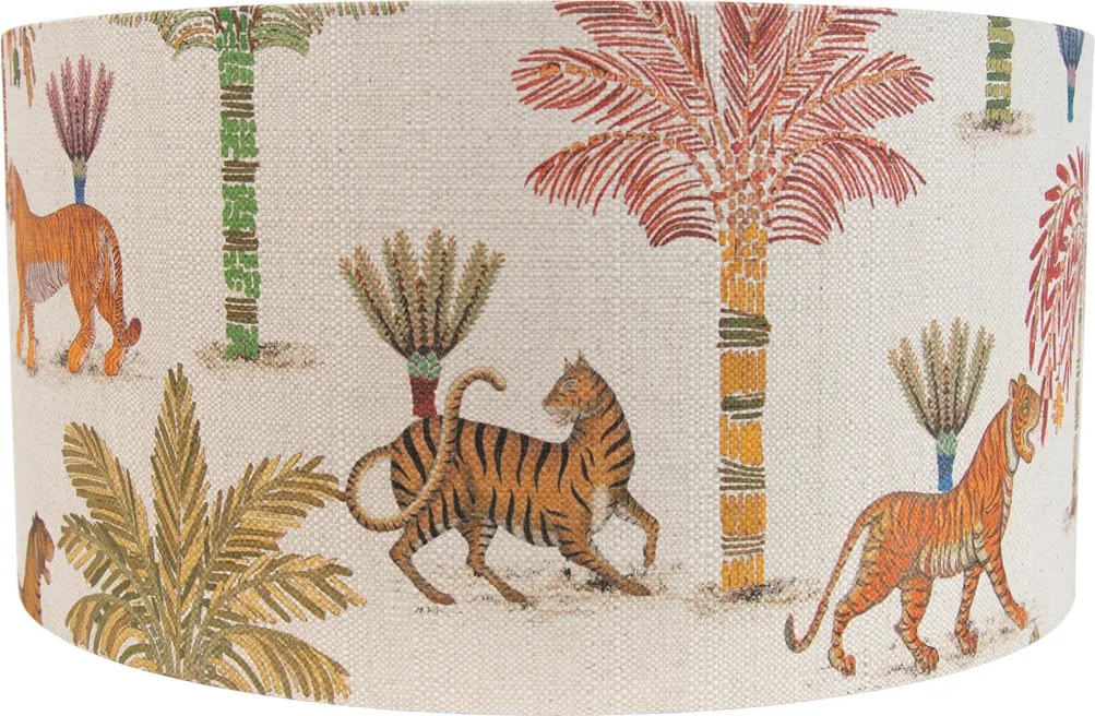 Текстилен абажур многоцветен с животински принт 50/50/25