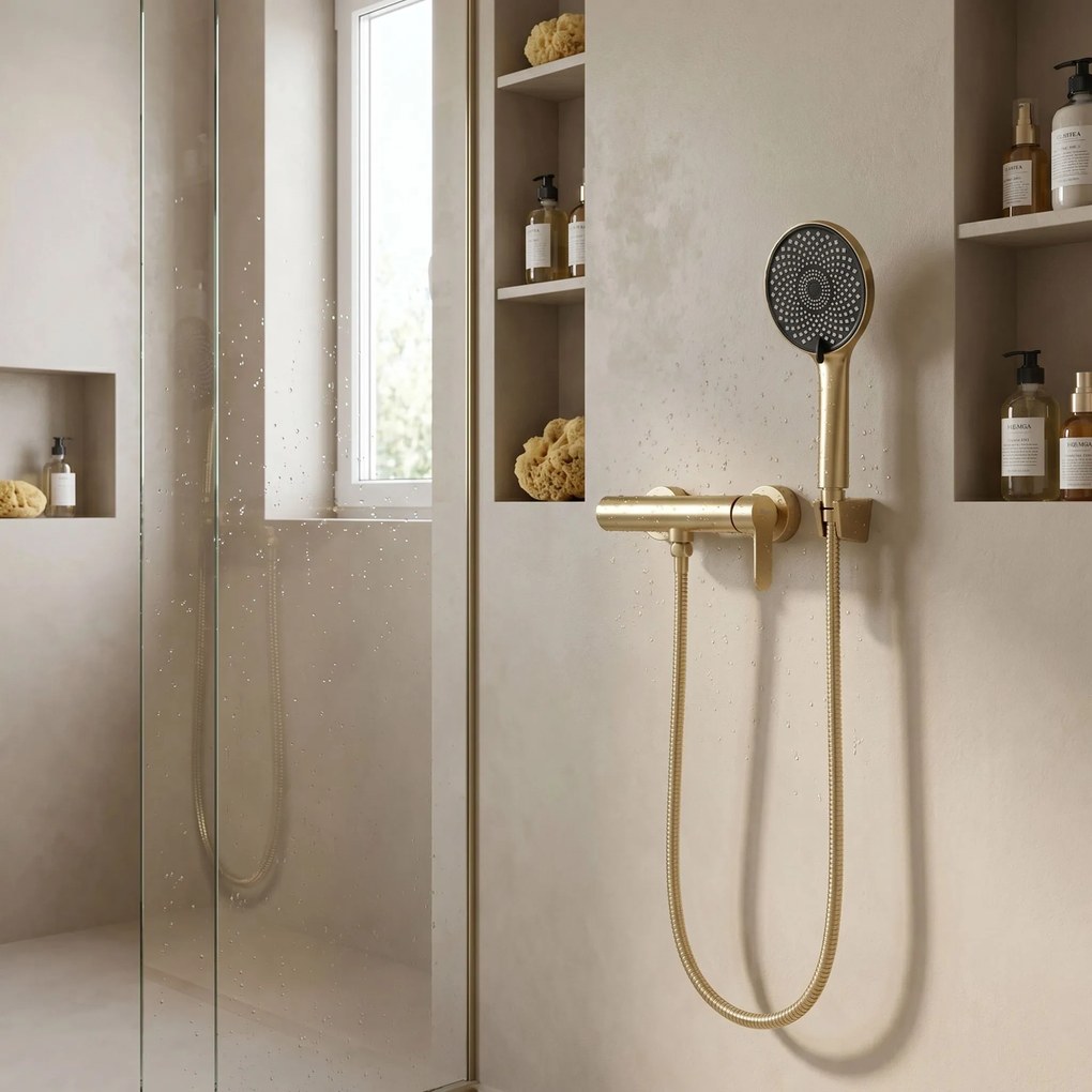 Смесител за душ Arcos Brush Gold