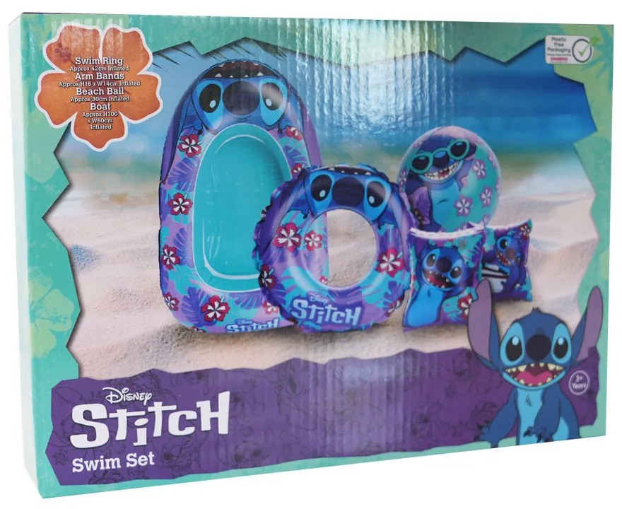 Stitch надуваем плажен комплект 4 части