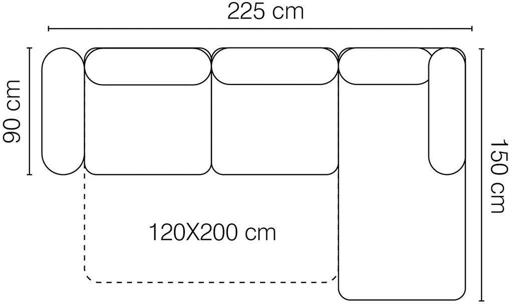 Ъглов диван Russell S-Right
