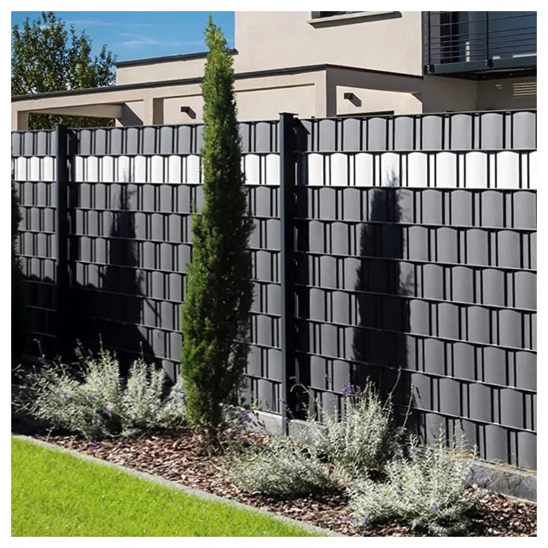 Екранираща лента за ограда с размери 19 cm x 35 m - GRAFIT 1бр.