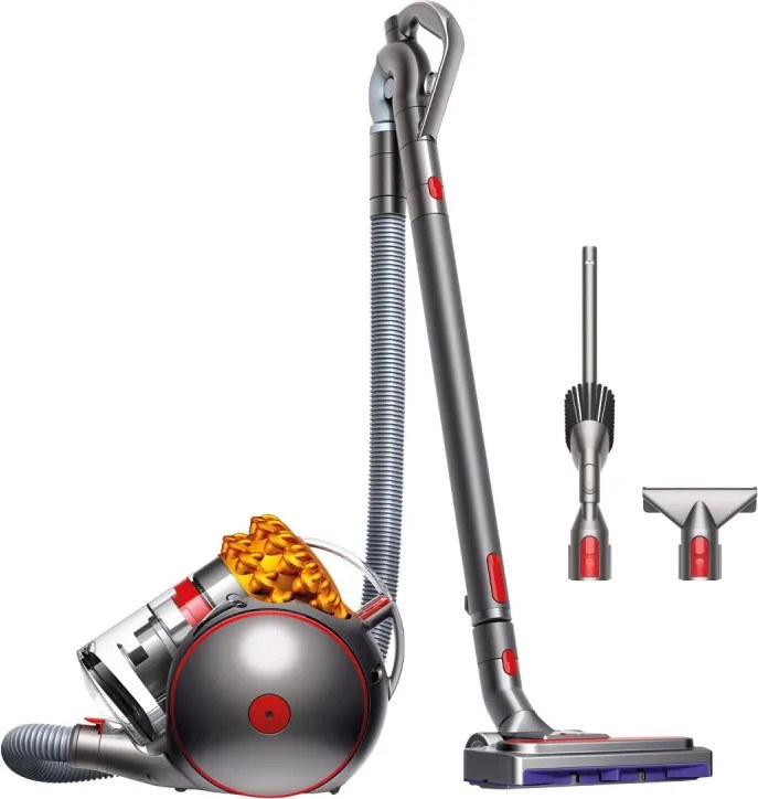 Прахосмукачка без торба Dyson Cinetic Big Ball Multi Floor 2 230278-01, 700W, 170AW, 0.8 л, Radial Root Cyclone, Автоматично изправяне при преобръщане, Никел/жълт