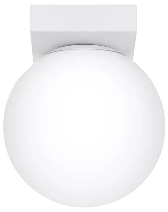 Бяла лампа за таван със стъклен абажур ø 12 cm Umerta - Sollux