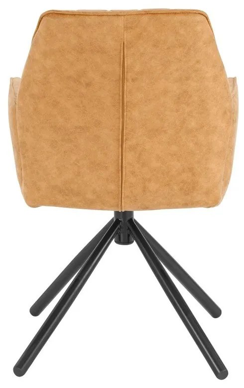 Жълти тапицирани трапезни столове в комплект 2 бр. Preston – Støraa