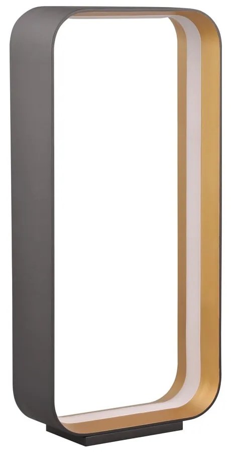 Черна LED настолна лампа с гласово управление/ управление чрез мобилно приложение с метален абажур (височина 61 cm) Cizione – CINQUE