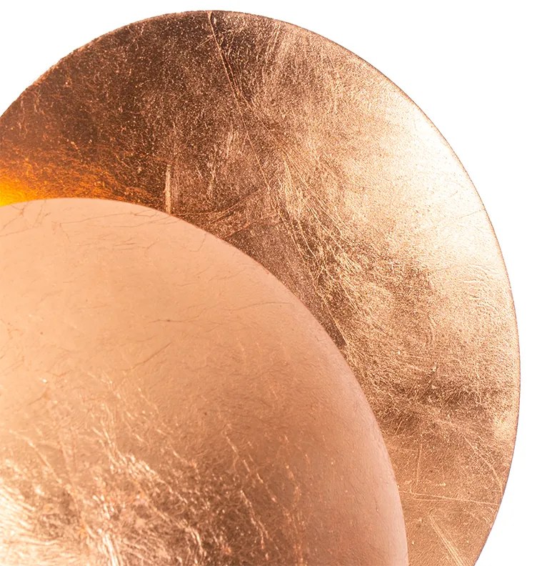 Модерна медна кръгла стенна лампа 20cm - Sunrise