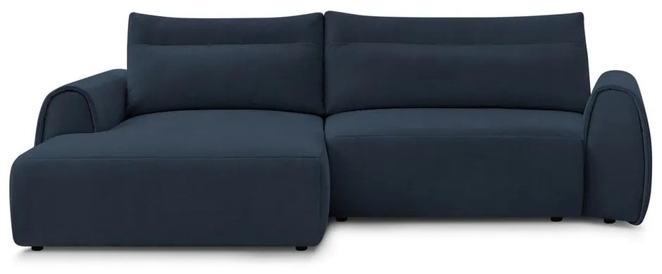 Тъмносин ъглов диван Aden – Bobochic Paris