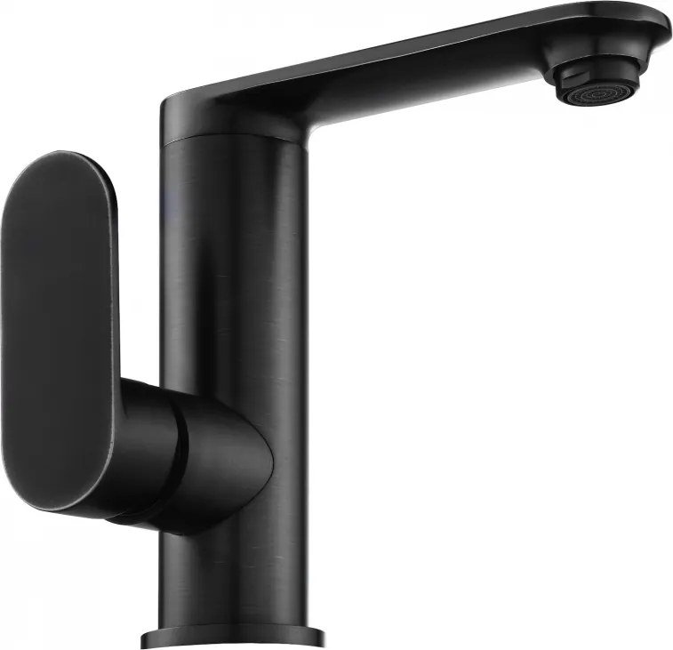 Mexen Milo смесител за мивка с страничен захват, черен - 71305-70