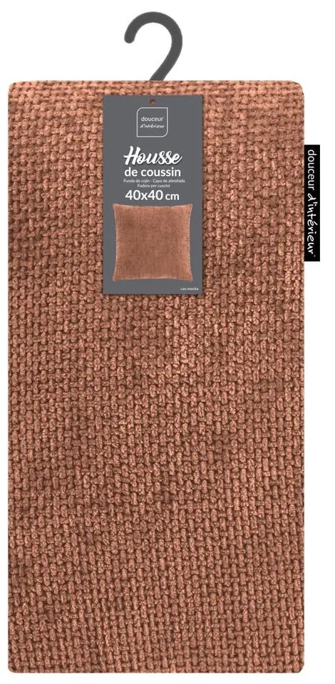 Калъфка за възглавница от шенил 40x40 cm Leo – douceur d'intérieur