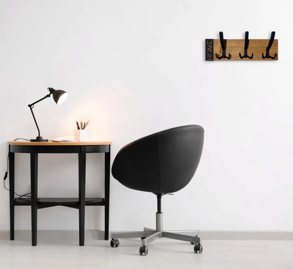 Минималистична закачалка за стена MODERN OAK 40 cm