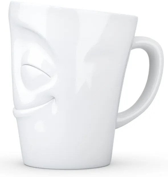 Бяла порцеланова чаша с дръжка , обем 350 ml - 58products