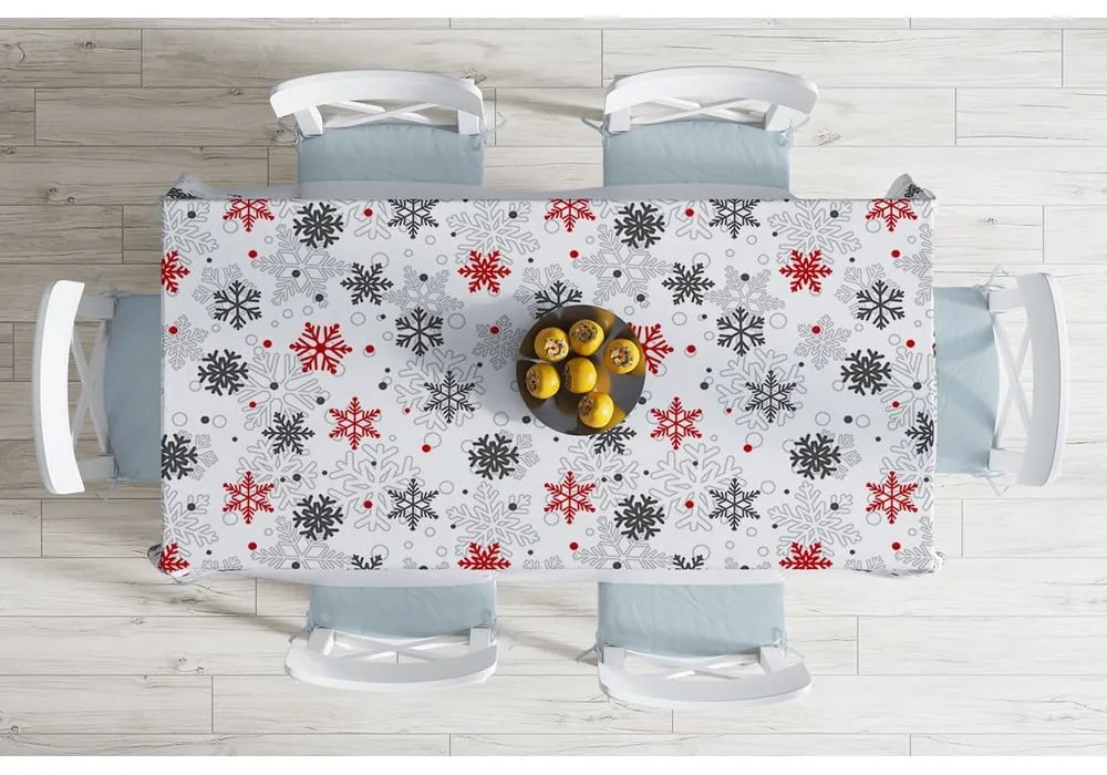 Коледна покривка за маса с памучна смес Червено , 140 x 180 cm Christmas - Minimalist Cushion Covers