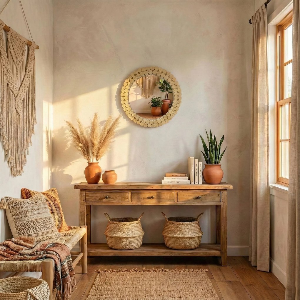 Бохо стенно огледало 36CM KLNA-MR01