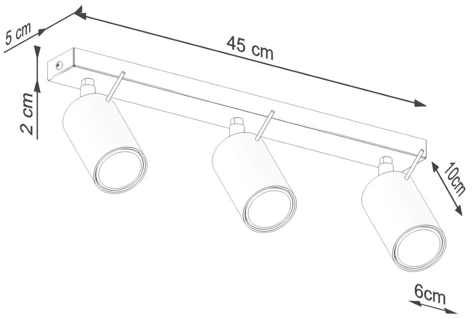 Зелен прожектор 6x45 cm Etna – Sollux