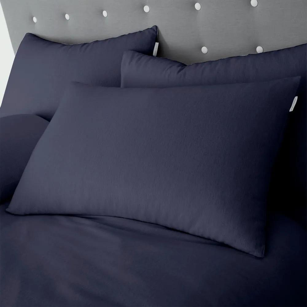Тъмносиньо памучно спално бельо за единично легло 135x200 cm - Catherine Lansfield