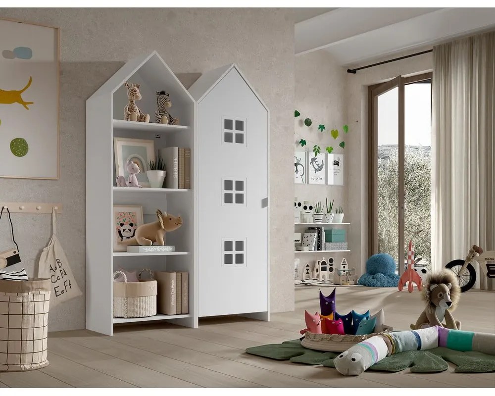 Бял отворен детски гардероб 115x171,5 cm CASAMI BRUGES – Vipack