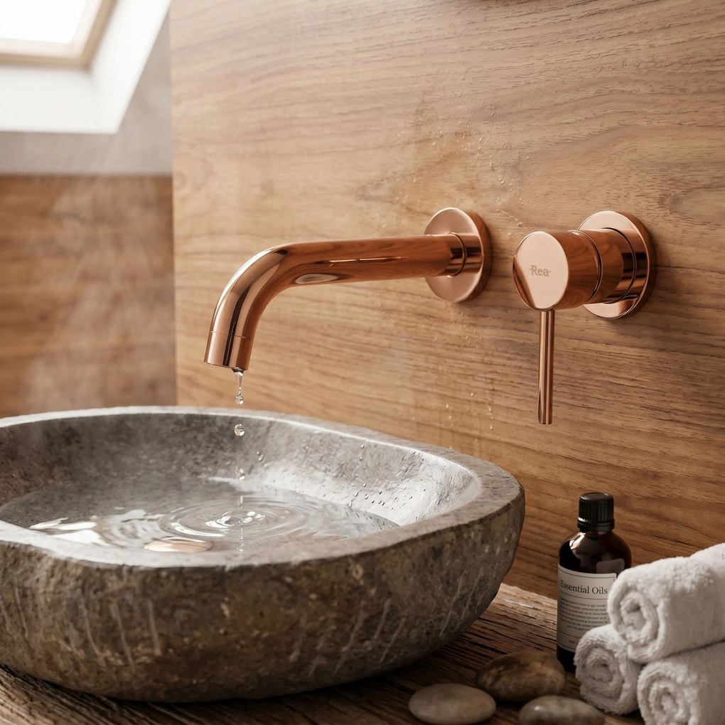 СМЕСИТЕЛ за вграждане Rea Lungo Copper + BOX