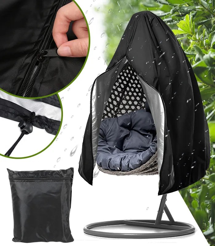 Водоустойчиво покривало за градински стол COCON с цип - 250 x 165 cm