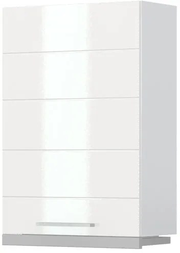 Висящ шкаф Hudson A9-60-1KU за кухненски аспиратор sliding-White - White glossy