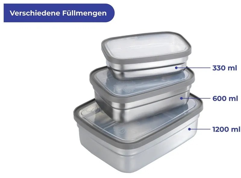 Кутии за храна 3 бр. – Maximex