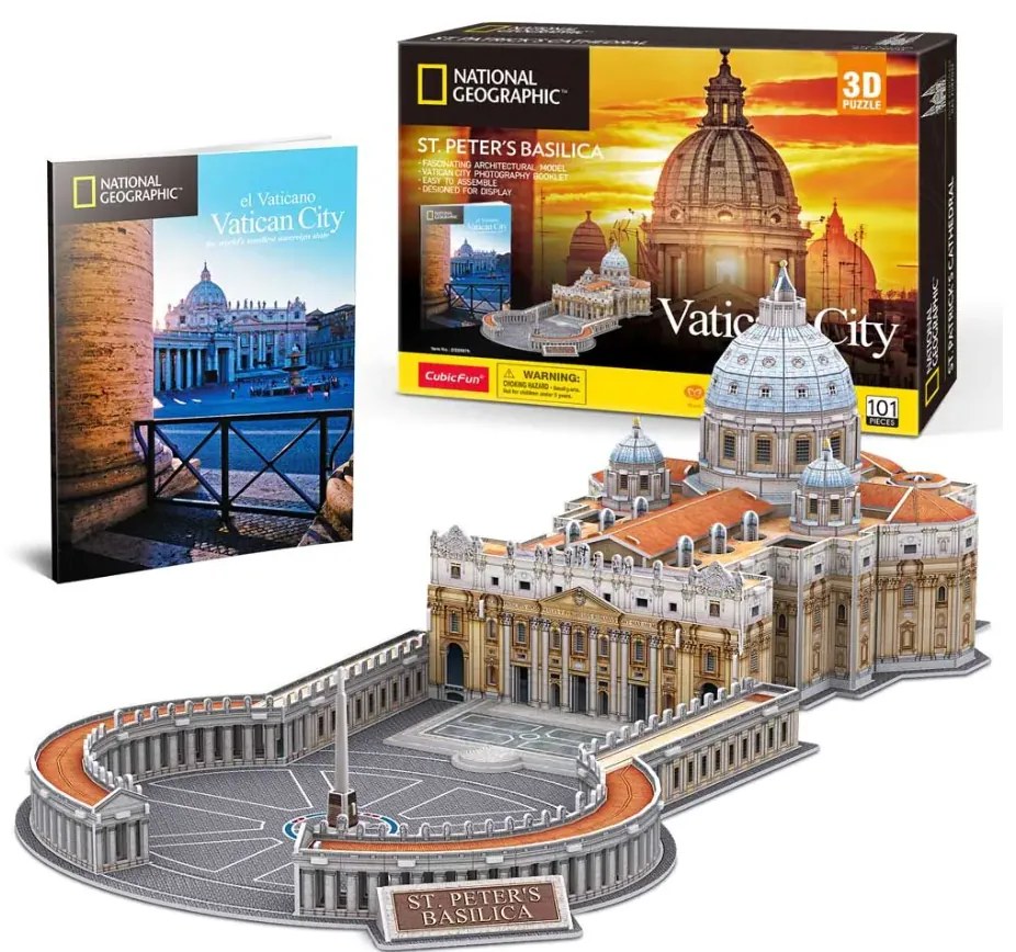 Cubic Fun - Пъзел 3D National Geographic Vatican St.Peter's Basilica 101ч. DS0997h