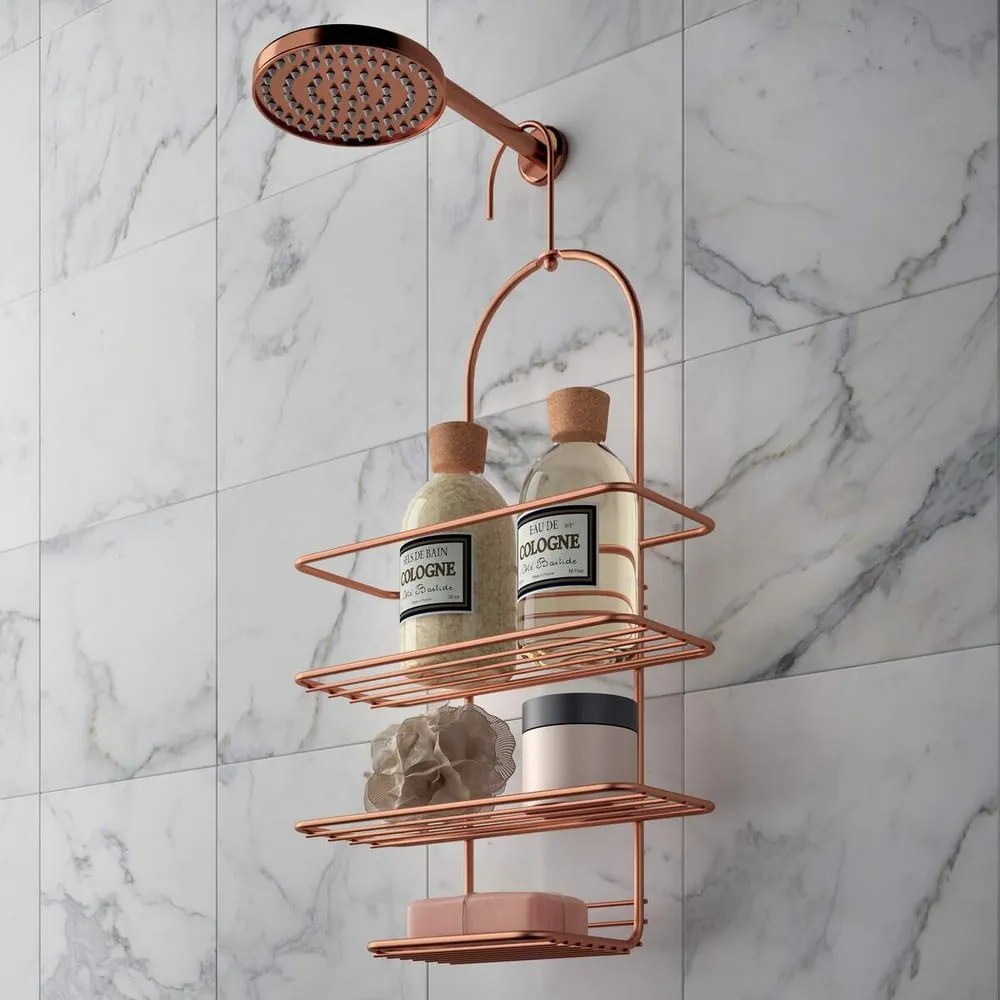 Рафт за окачване в банята Copper - Metaltex