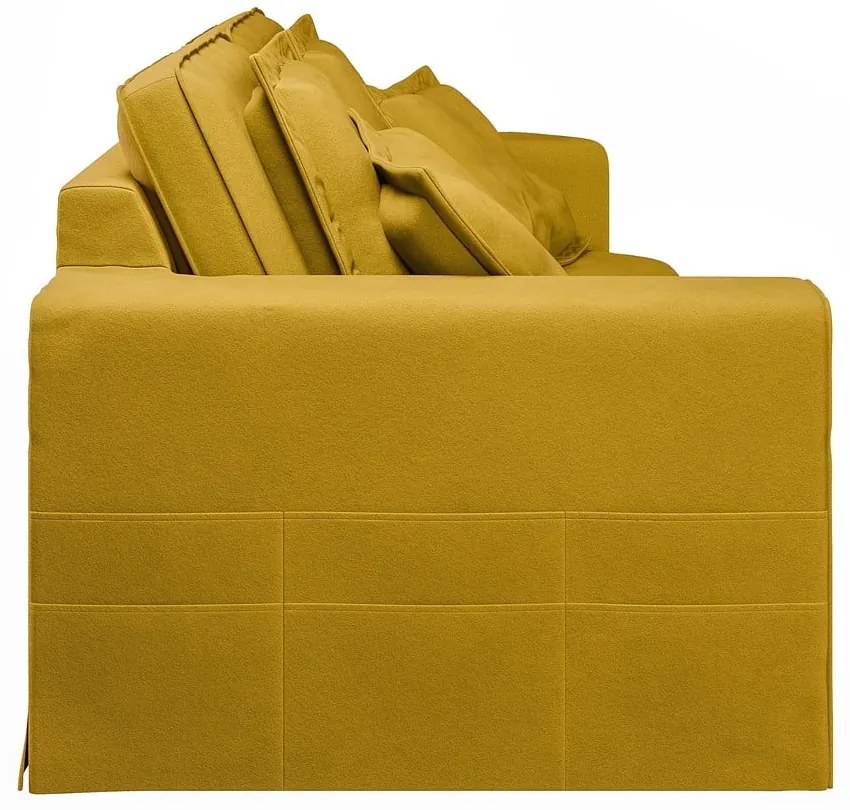 Жълт диван 196 cm Nora – Ropez