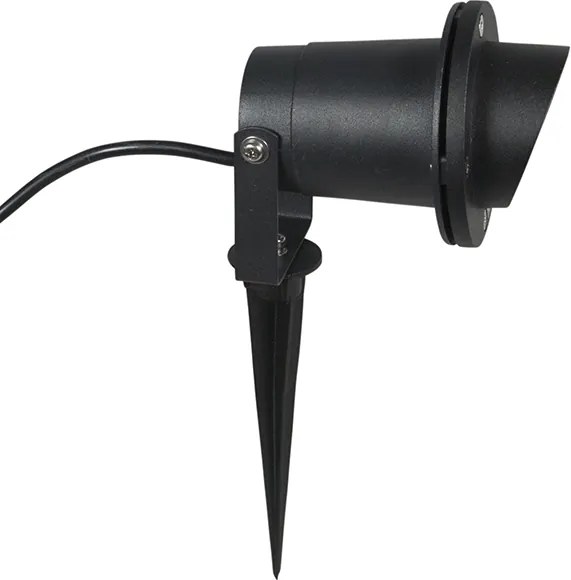 Интелигентен шип прожектор черен IP65 с Wi-Fi GU10 - Done