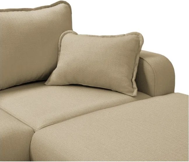 Бежов ъглов диван (десен ъгъл) Beata - Ropez