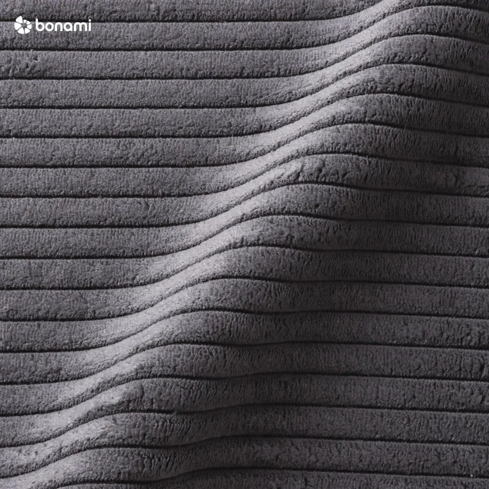 Тъмносиво двойно легло 180x200 cm тапицирано без ламелно дъно Mattis Cord – Meise Möbel