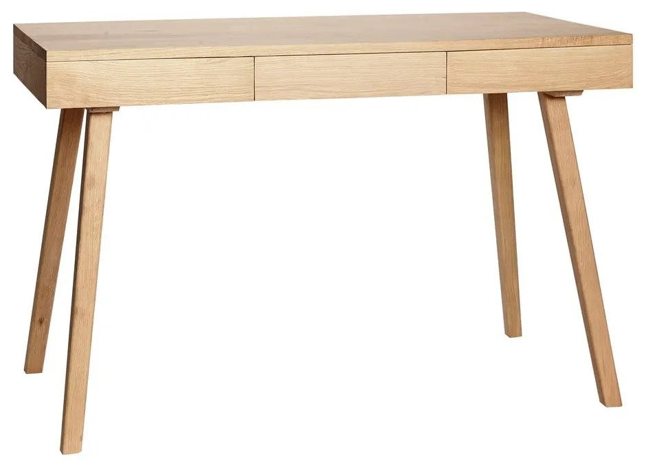 Работна маса от декор от дъб 57x120 cm Tripple – Hübsch