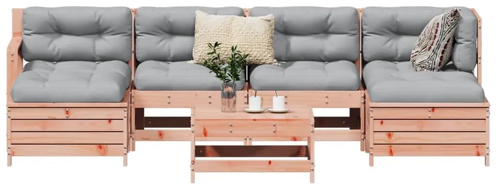 3250990 vidaXL Градински комплект диван от 7 части, дугласка ела масив