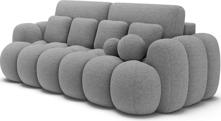 Сив разтегателен диван от букле 256 cm Cotonn – ELTAP