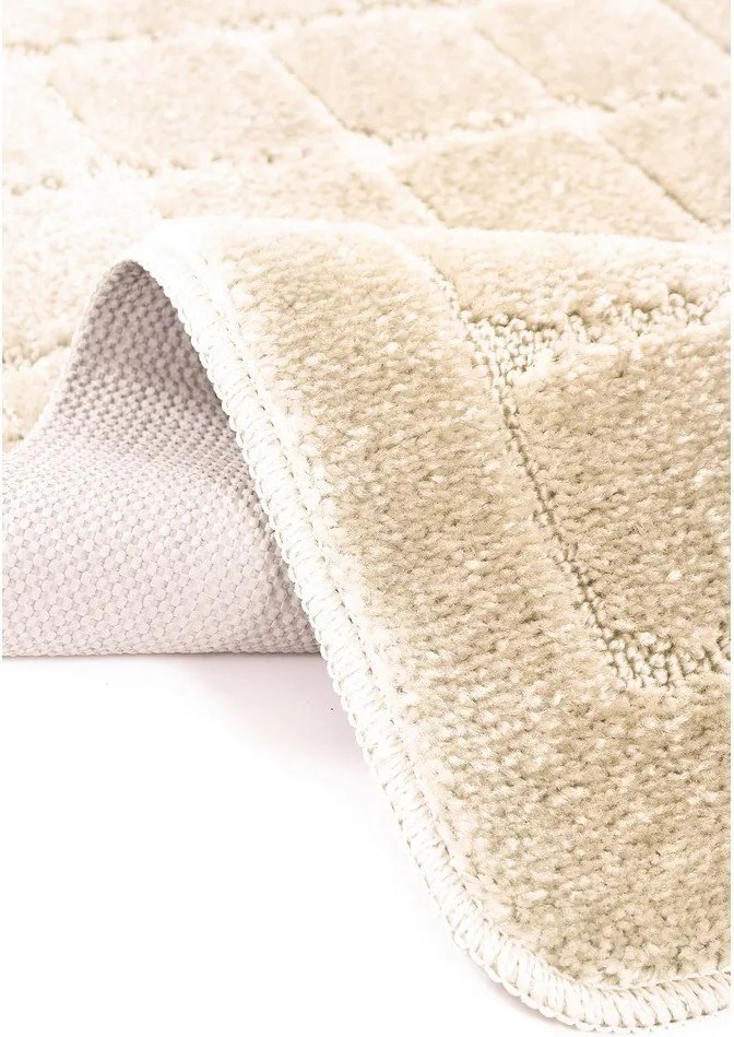 Кремави килими за баня в комплект 2 бр. 50x80 cm Kareli – Foutastic