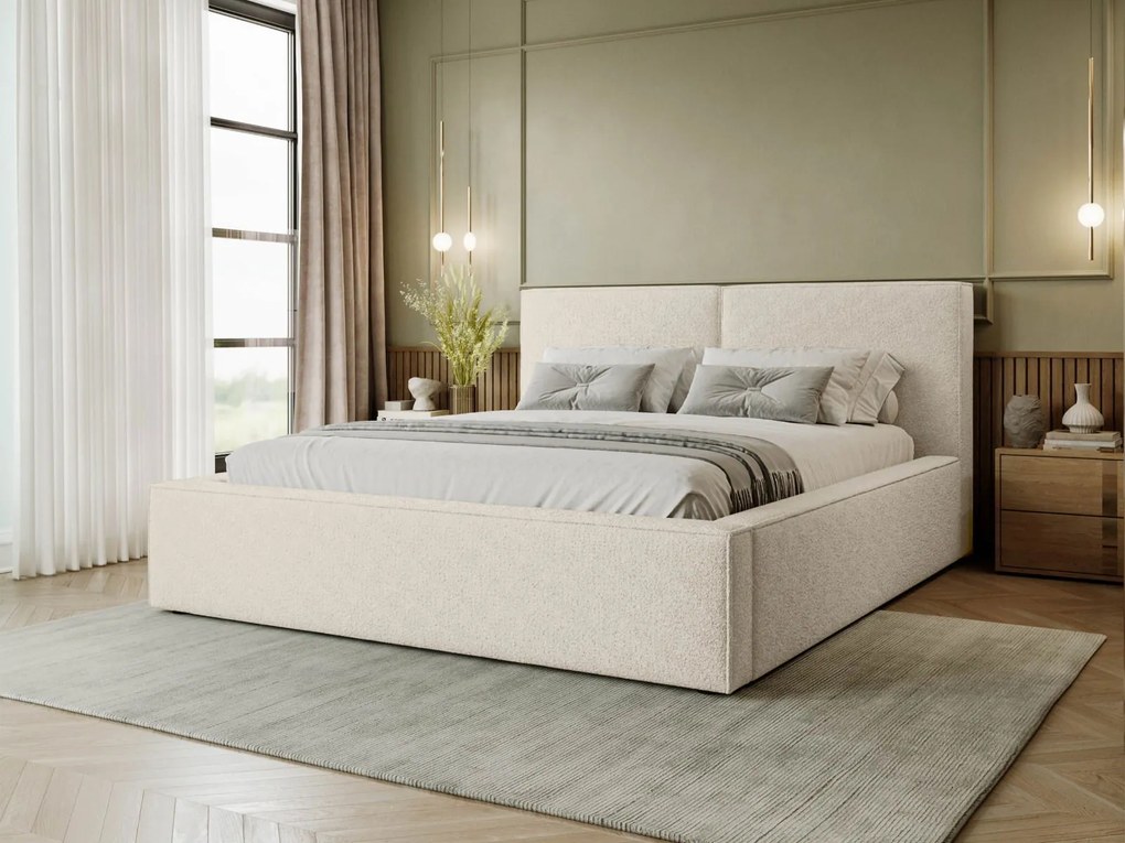 Тапицирано легло Santos-Бежово-200 x 200