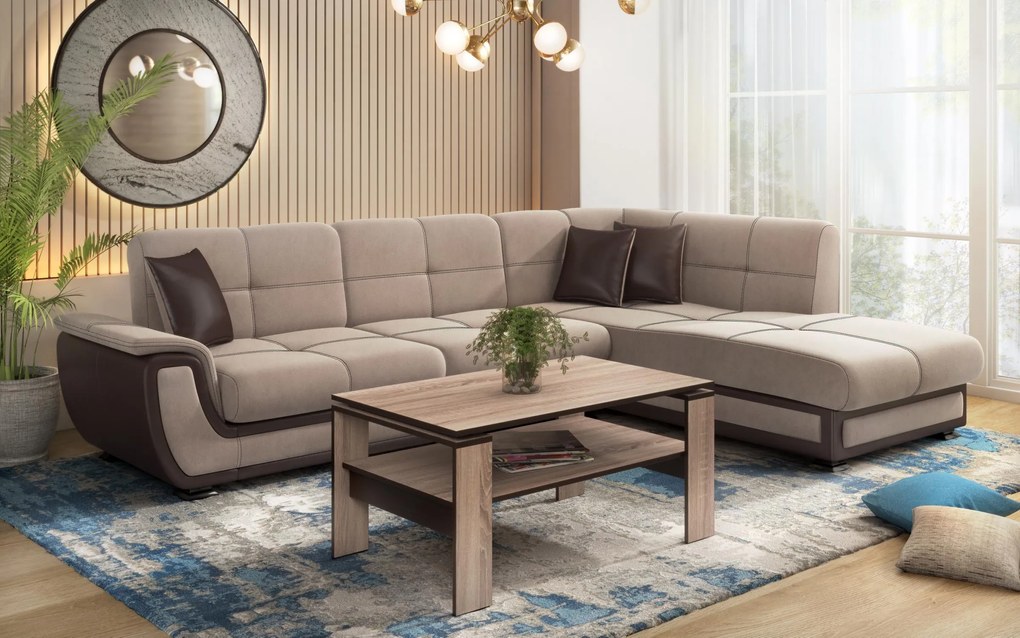 Разтегателен ъглов диван + клик-клак механизъм Принцес II