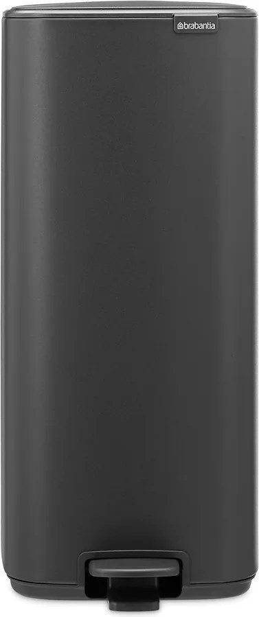 Тъмносиво стоманено кошче за боклук с педал 30 l Bo – Brabantia
