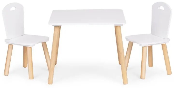 Детски комплект мебели - детска маса и 2 стола с облегалка