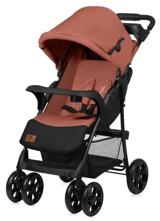 Lionelo - Детска количка EMMA PLUS тухла/черен