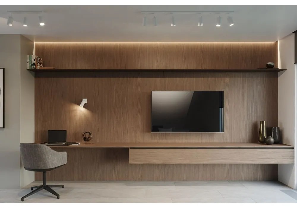 Бяла стенна лампа Etna - Sollux