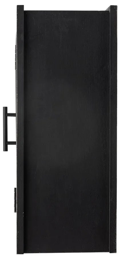 Черна висяща витрина от масивна ела 62x49x23 cm Lario – Bloomingville