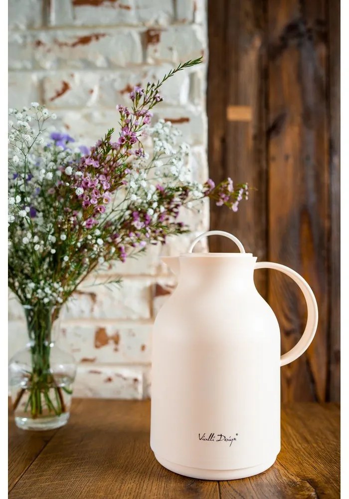 Бежов термос , 1 л - Vialli Design