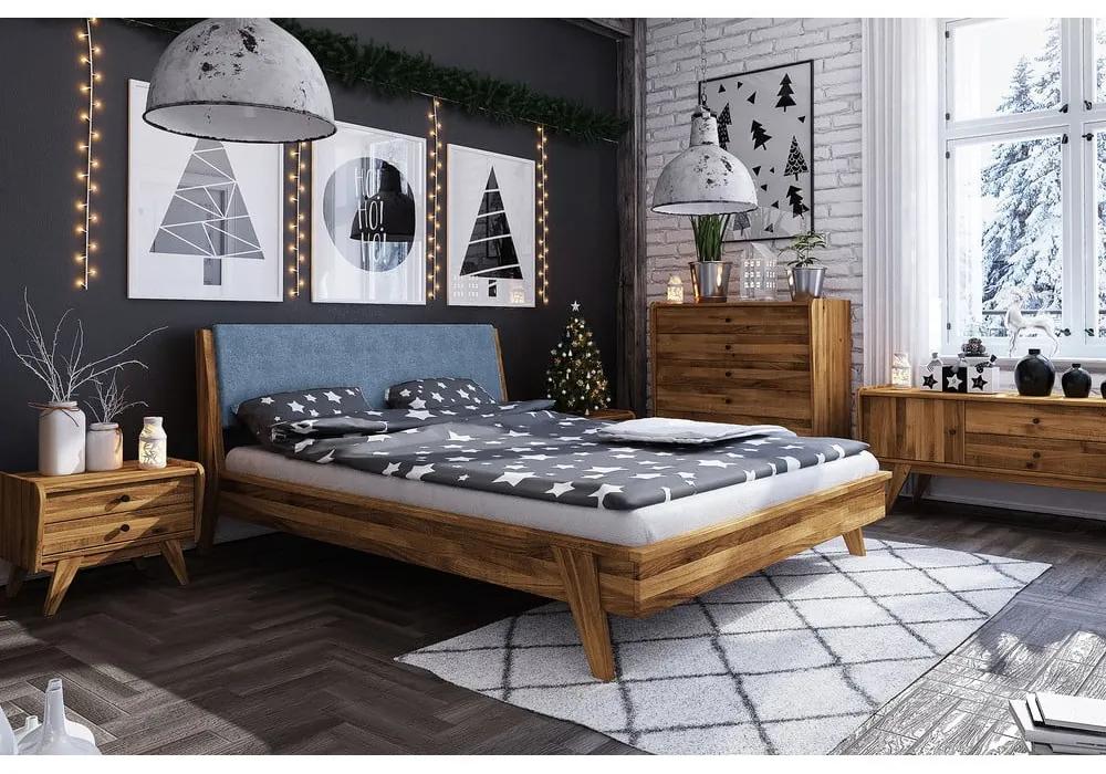 Дъбово двойно легло 200x200 cm Retro 1 - The Beds