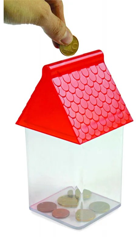 Касичка Къщичка Toy Color, С 6 цвята темперни бои