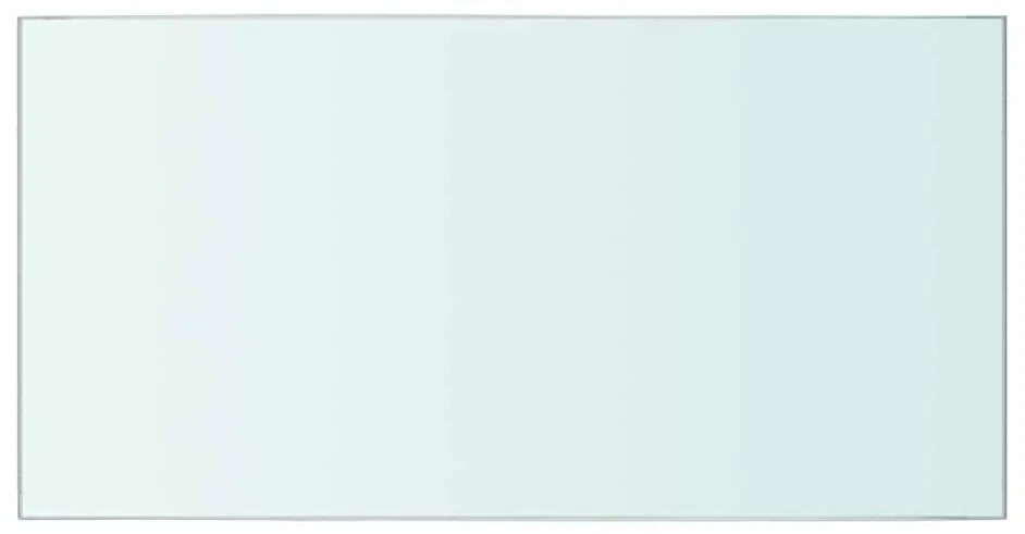 243814 vidaXL Плоча за рафт, прозрачно стъкло, 40 x 20 см